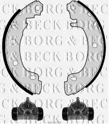 BORG & BECK bbs1052k -  Комплект тормозных колодок